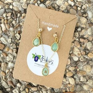Jolie Green Earrings Elegant Jewelry